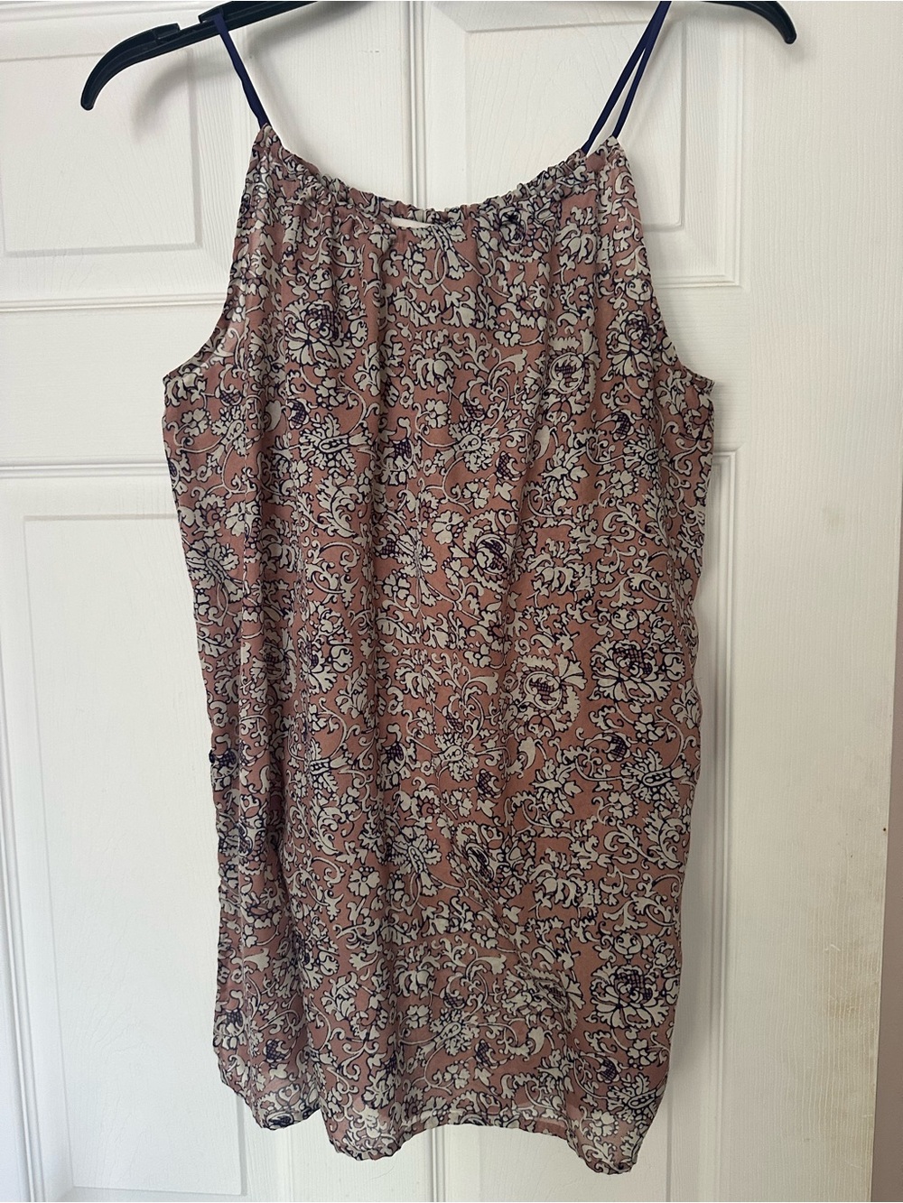 LOFT Mauve Floral Spaghetti Strap Camisole